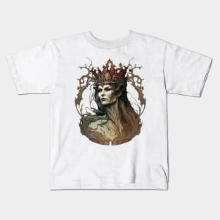 The Evil Queen, Grimhilde, from Snow White and the Seven Dwarves Kids T-Shirt